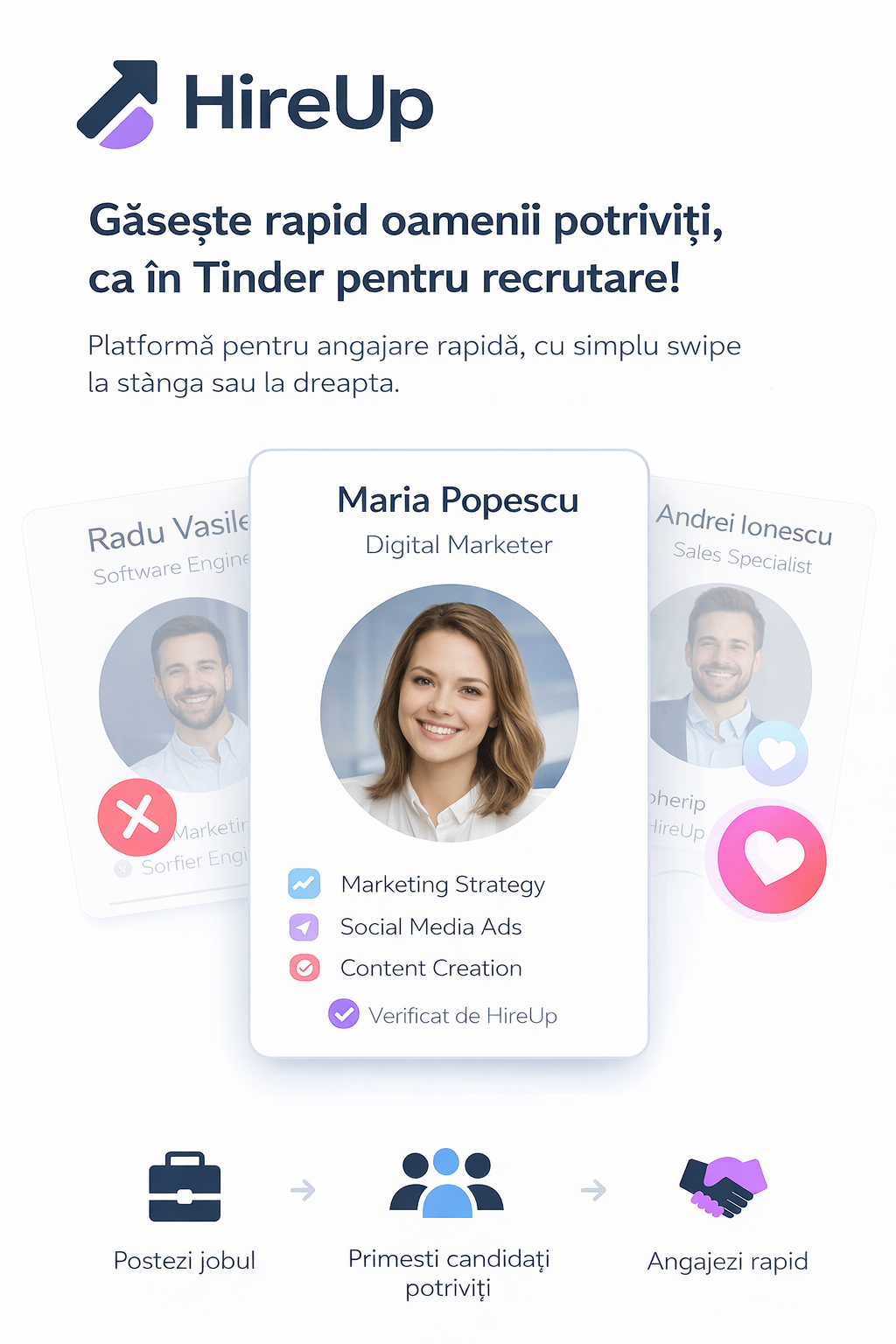HireUp — Găsește rapid oamenii potriviți